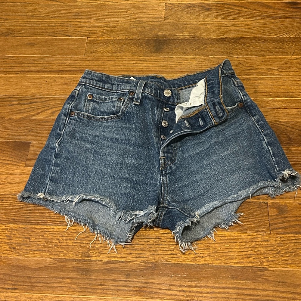 Levi's Blue 501 Shorts